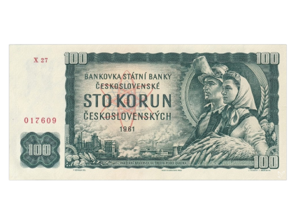 Bankovka 100 Kčs 1961 UNC