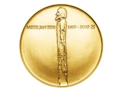 Zlatá mince 10000 Kč Jan Hus 2015 standard