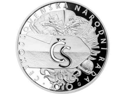 500 Kč Vznik Československé národní rady 2016 proof