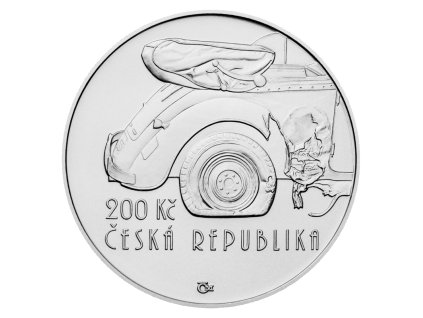 Stříbrná mince 200 Kč Operace Anthropoid 2017 standard
