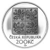 1632 1 stribrna mince 200 kc frantisek kmoch 1998 proof