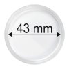 plastova kapsle na minci 43 mm