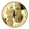 Zlatá mince 5000 Kč Gotický most v Písku 2011 proof
