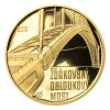 Zlatá mince 5000 Kč Žďákovský obloukový most 2015 proof