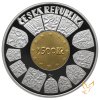 Bimetalová mince 2500 Kč Vstup České republiky do Evropské unie 2004 proof AA