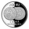 Stříbrná mince 200 Kč Zahájení ražby jáchymovských tolarů 2020 proof