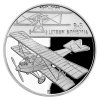 Stříbrná mince 200 Kč Sestrojení prvního letadla české výroby Bohemia B-5 2019 proof