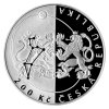Stříbrná mince 200 Kč Založení České astronomické společnosti 2017 proof