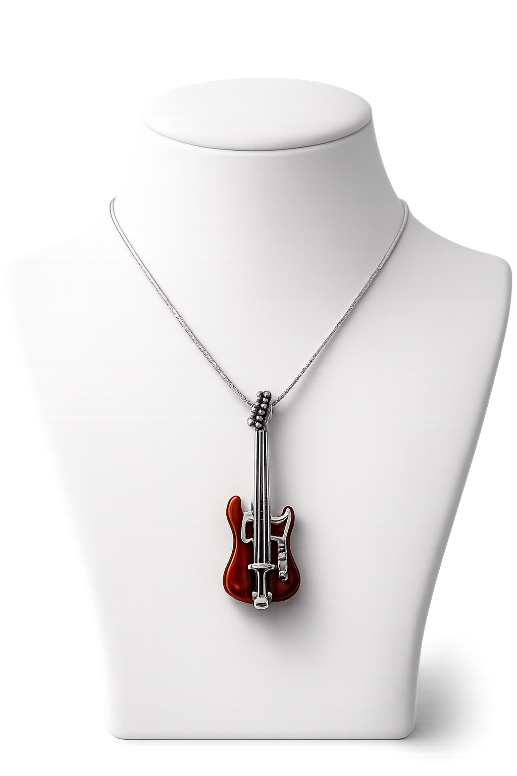 Strieborný prívesok s jantárom