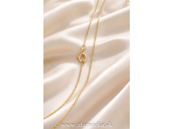 jemna zlata anker retiazka 00