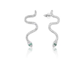 elegantne hadie nausnice striebro zirkony