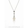 Elegantný perlový prívesok zo striebra s lesklou perlou
