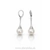 Dámske strieborné náušnice s perlou