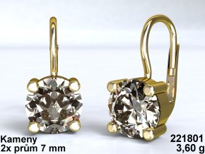 Au 585/1000 Zlaté náušnice