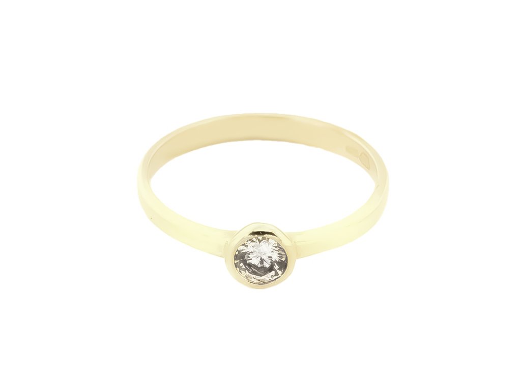 Zlatý prsten se zirkonem RSWTK2-4.25