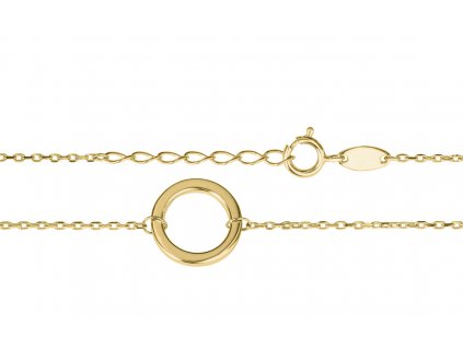 Zlatý řetízek s kroužkem