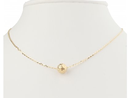 Zlatý řetízek s kuličkou 144-1068