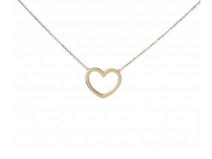 Zlatý náhrdelník se srdíčkem N2628
