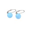 Náušnice s modrým opálem 7 mm