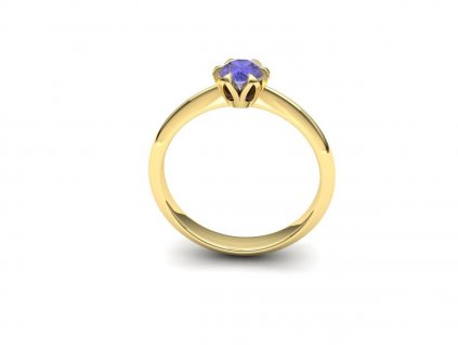 Zásnubní prsten s tanzanitem PZAU180001