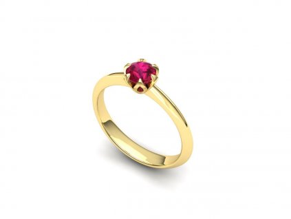 Zásnubní prsten s rubínem PZAU180001
