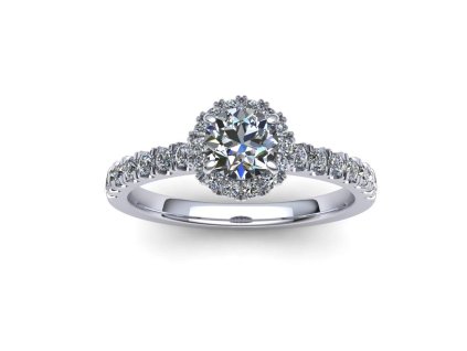 Prsten s brilianty P072