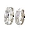 ZEBRA Snubní prsteny pánský (Materiál Bílé zlato 14kt, Šířka 5, Velikost 40)