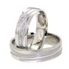 ZEBRA Snubní prsteny pánský (Materiál Bílé zlato 14kt, Šířka 5, Velikost 40)