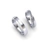 Snubní prsteny SN21001 pánský (Materiál Bílé zlato 14kt, Šířka 5, Velikost 40)