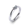 Zásnubní prsten s briliantem PZB180025 (Materiál Bílé zlato 14kt, Velikost 40)