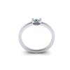 Zásnubní prsten s briliantem PZB180025 (Materiál Bílé zlato 14kt, Velikost 40)