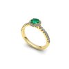 Zásnubní prsten se smaragdem PZB20072