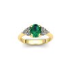 Smaragdový prsten s brilianty PK20014