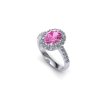 Prsten s růžovým safírem a brilianty PK 21006