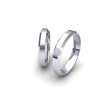 SN1061 Snubní prsteny dámský (Materiál Bílé zlato 14kt, Šířka 4, Velikost 40)