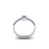 Zásnubní prsten s briliantem P802 (Materiál Bílé zlato 14kt, Velikost 76)