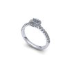 Prsten s brilianty P072 (Materiál Bílé zlato 14kt, Velikost 76)