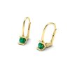 Náušnice se smaragdem NK210025