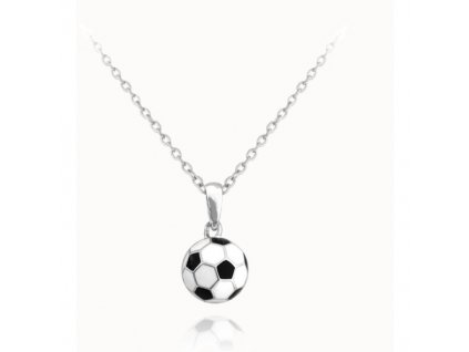 Stříbrný náhrdelník fotbalový míč