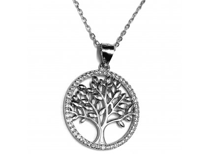 Stříbrný náhrdelník strom života DP3126