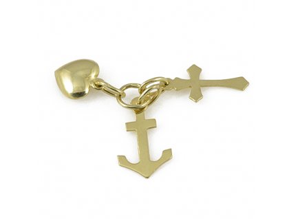 Zlaty privesek stesti vira nadeje