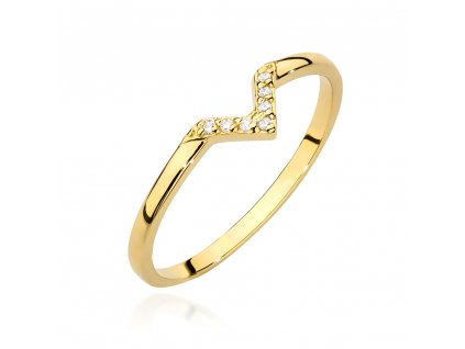 Zlatý prsten s diamanty BC002.1