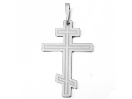 Stříbrný přívěsek pravoslavný kříž PA0544