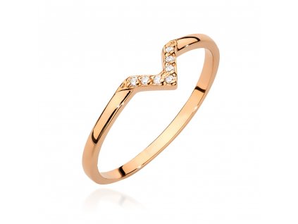 Zlatý prsten s diamanty BC002.R1