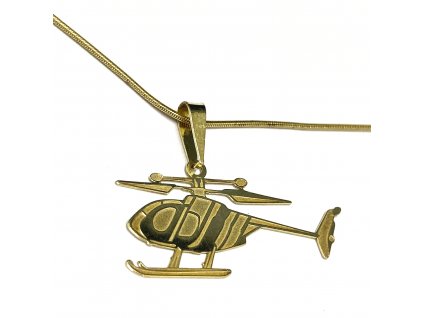 Zlatý přívěsek vrtulník 09.PA0663