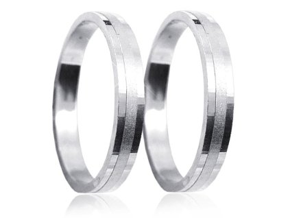 Stříbrné snubní prsteny U4R1