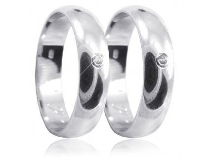 Stříbrné snubní prsteny 04.R1