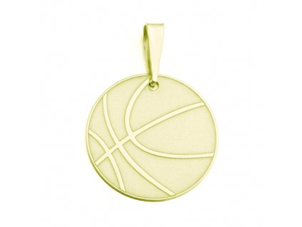Zlatý přívěsek basketbalový míč 09.000.00003