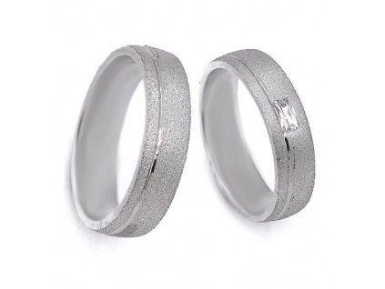 Stříbrné snubní prsteny 04.Ilon04