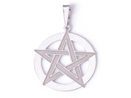 Stříbrný přívěsek pentagram 000.00113